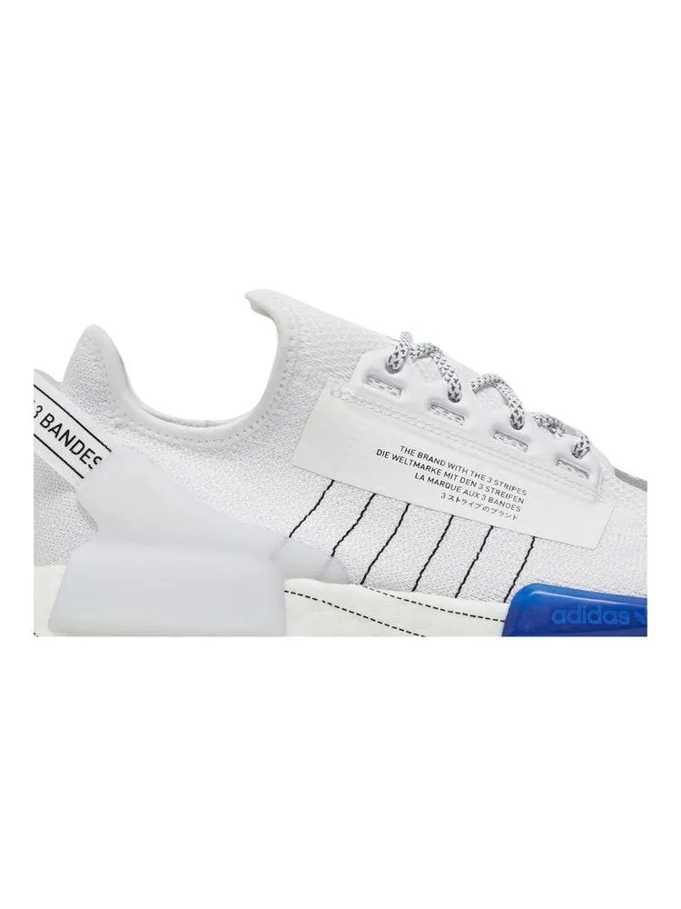 Кроссовки adidas NMD_R1 V2 'White Bold Blue' — изображение 3 из 9, белый/черный/синий