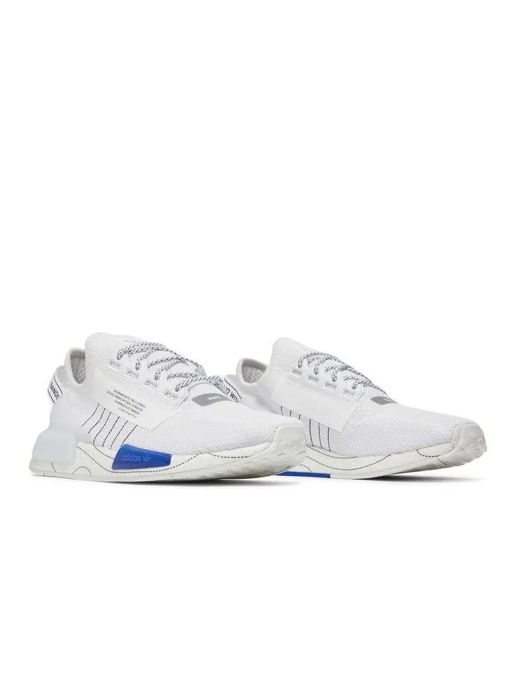 Кроссовки adidas NMD_R1 V2 'White Bold Blue' — изображение 9 из 9, белый/черный/синий