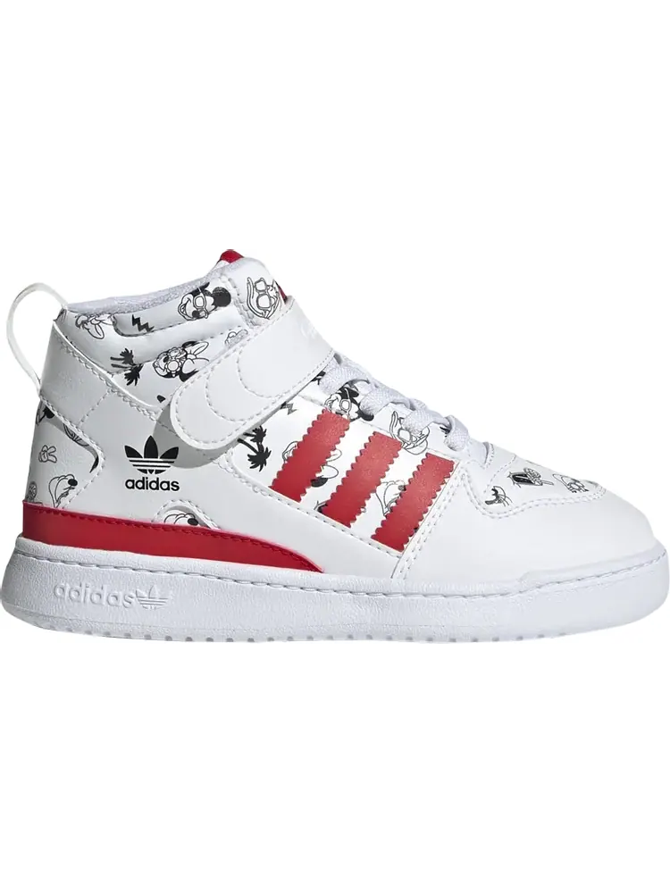Кроссовки Adidas Disney x Forum 360 Mid J 'Mickey and Friends' — изображение 1 из 1, красный