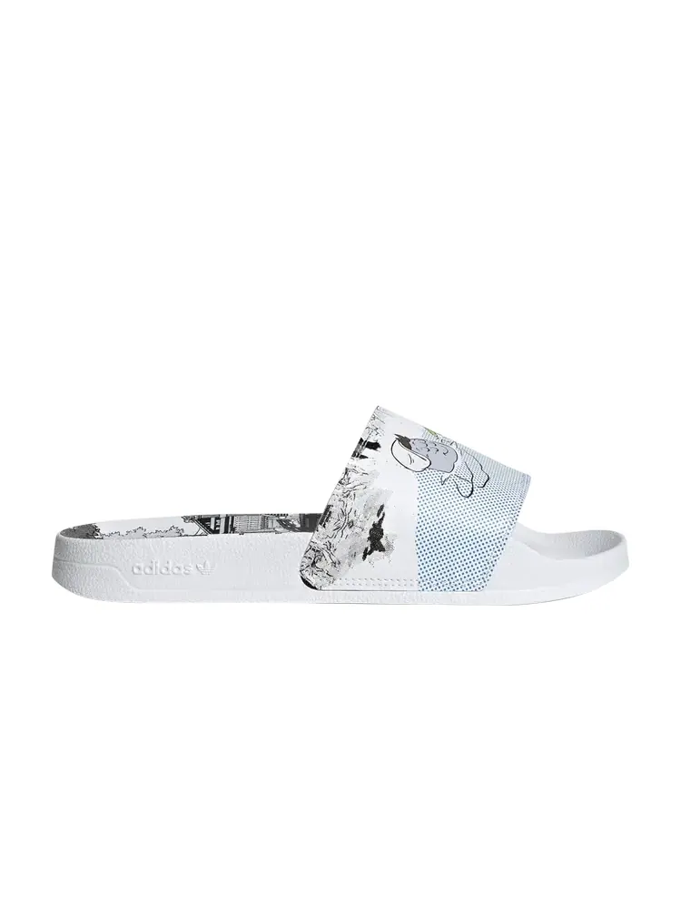 Кроссовки Adidas Monsters Inc. x Adilette Lite — изображение 1 из 1, белый