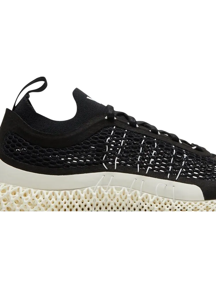 Кроссовки Adidas Y-3 Runner 4D Halo 'Black White' — изображение 2 из 8, черный