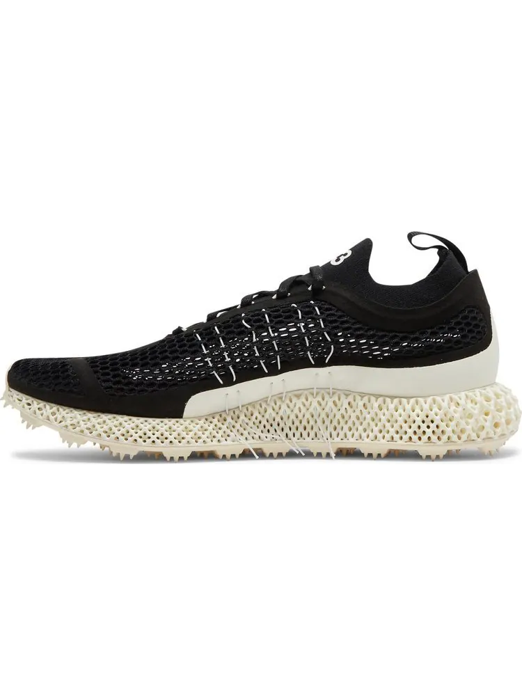 Кроссовки Adidas Y-3 Runner 4D Halo 'Black White' — изображение 3 из 8, черный