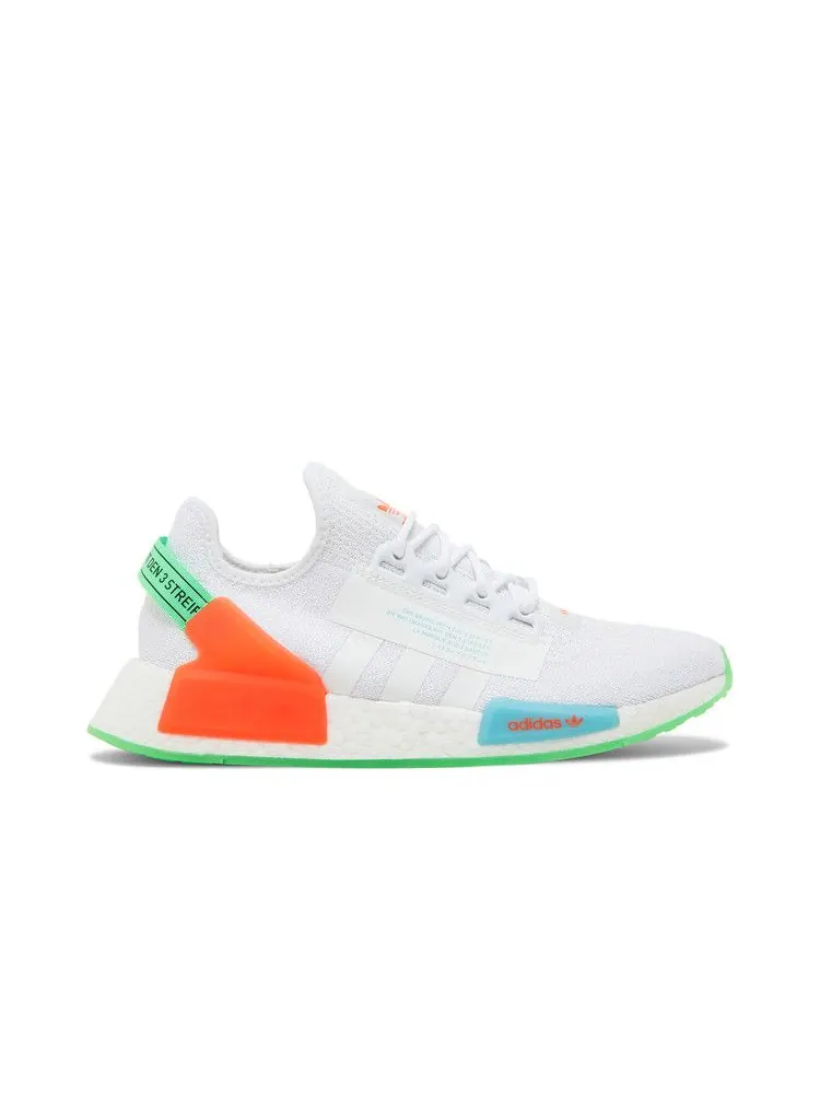 Кроссовки adidas NMD_R1 V2 'Glow In The Dark - White Sonic Ink' — изображение 2 из 9, белый/белый