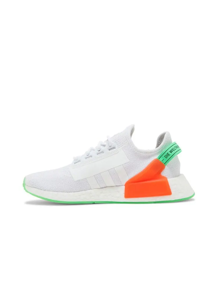 Кроссовки adidas NMD_R1 V2 'Glow In The Dark - White Sonic Ink' — изображение 4 из 9, белый/белый