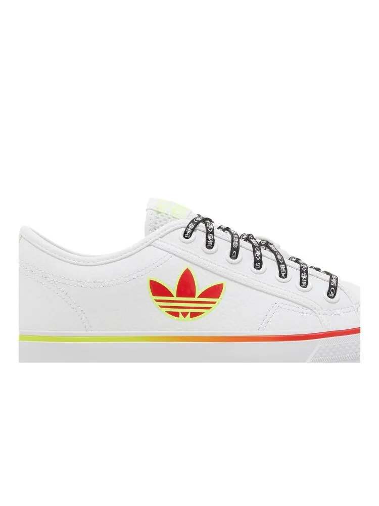 Кроссовки Adidas Nizza Trefoil — изображение 2 из 4, белый