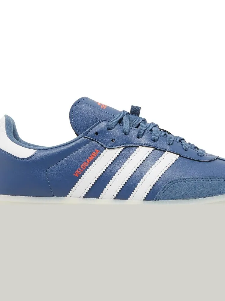 Кроссовки Adidas Velosamba Vegan 'Wonder Steel' — изображение 2 из 8, синий