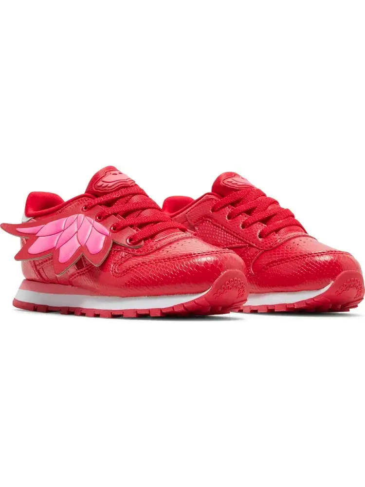 Кроссовки pj masks x classic leather toddler 'owlette' Reebok — изображение 8 из 8, красный