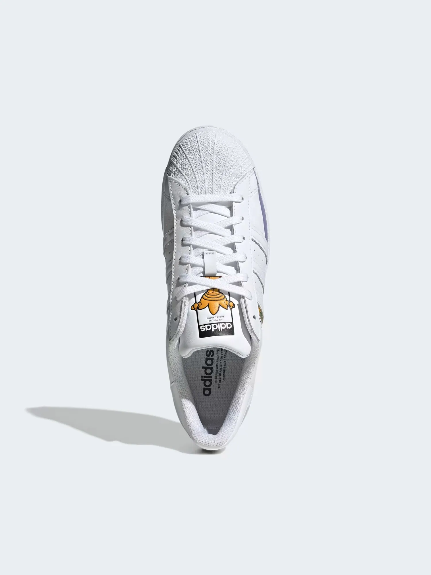 Кроссовки для скейтбординга Adidas Originals Superstar унисекс — изображение 2 из 8, белый