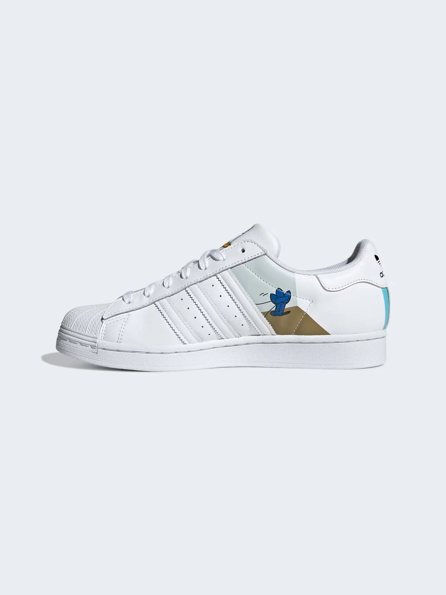 Кроссовки для скейтбординга Adidas Originals Superstar унисекс — изображение 6 из 8, белый