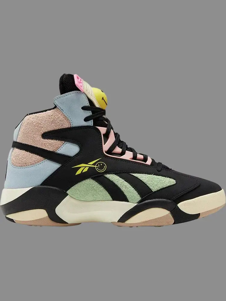 Кроссовки smiley x shaq attaq '50th anniversary' Reebok — изображение 1 из 1, черный