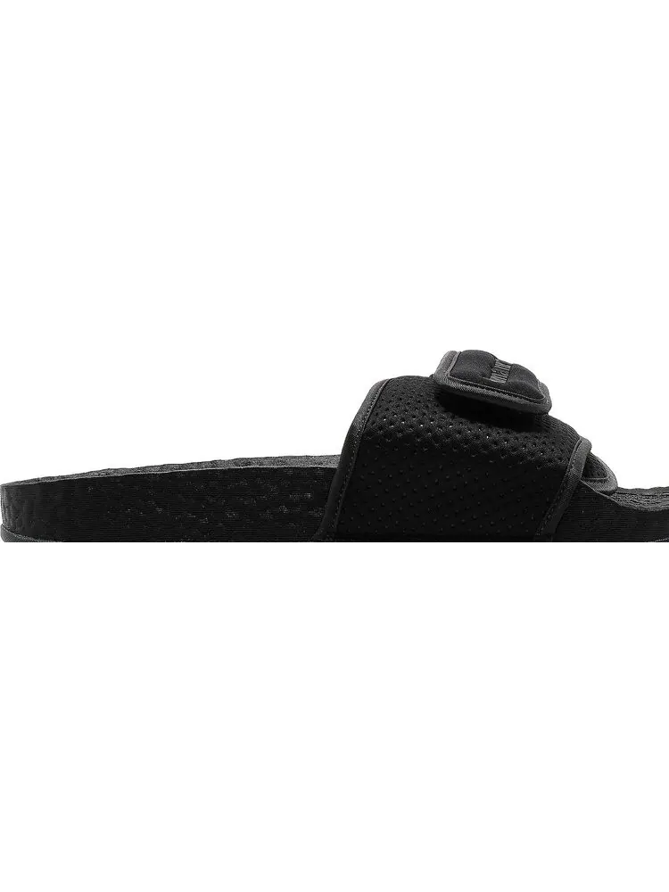 Сандалии Adidas Pharrell x Chancletas Hu Slide 'Black Future' — изображение 2 из 8, черный