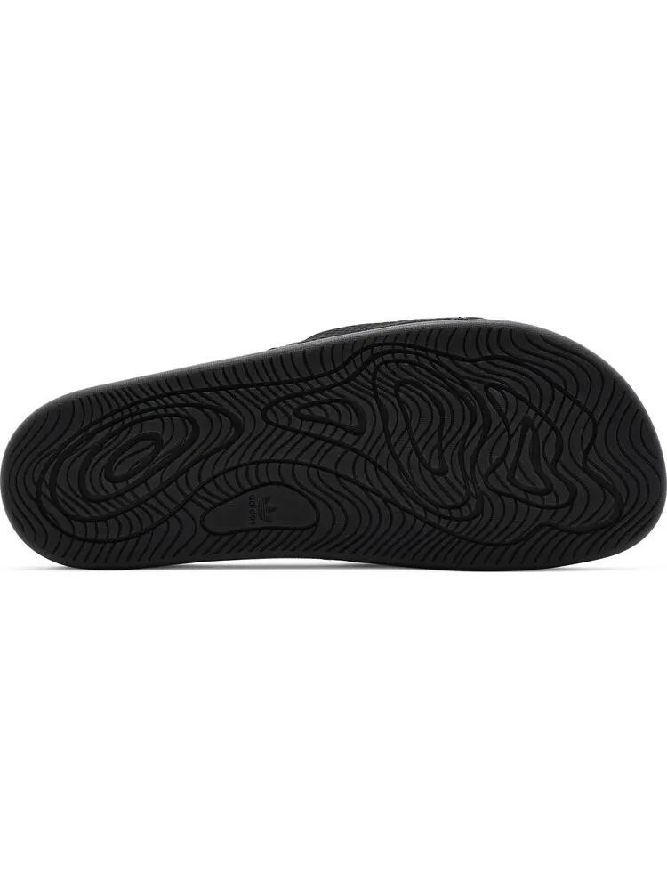 Сандалии Adidas Pharrell x Chancletas Hu Slide 'Black Future' — изображение 4 из 8, черный