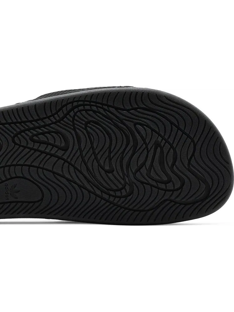 Сандалии Adidas Pharrell x Chancletas Hu Slide 'Black Future' — изображение 5 из 8, черный