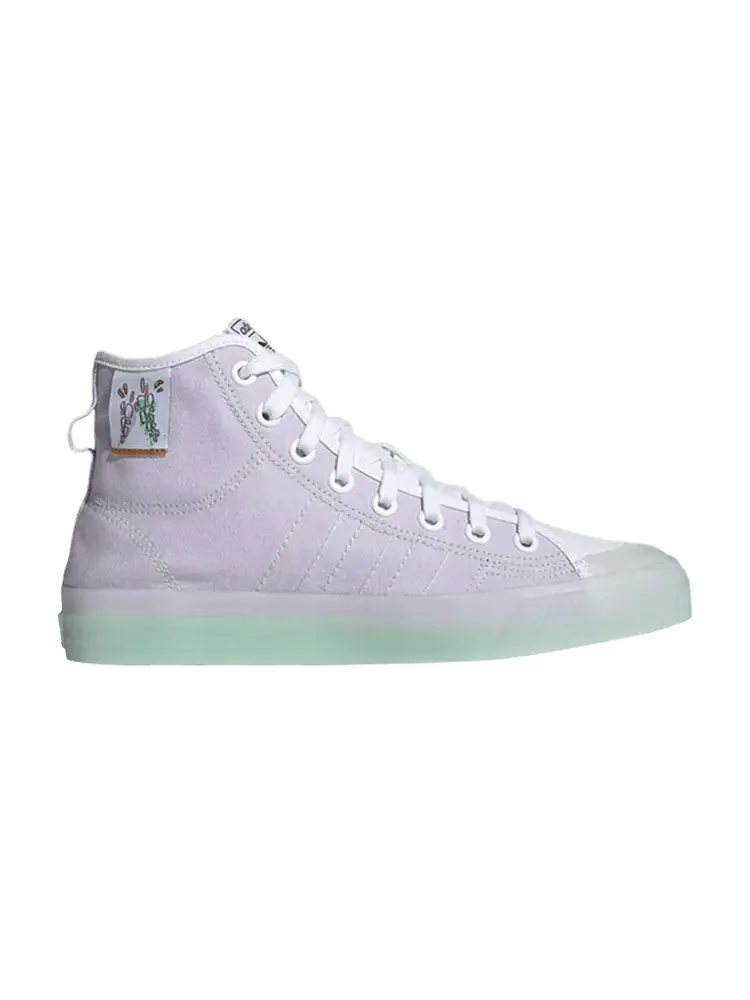 Кроссовки adidas Nizza High RF 'Grape' — изображение 1 из 1, белый//фиолетовый
