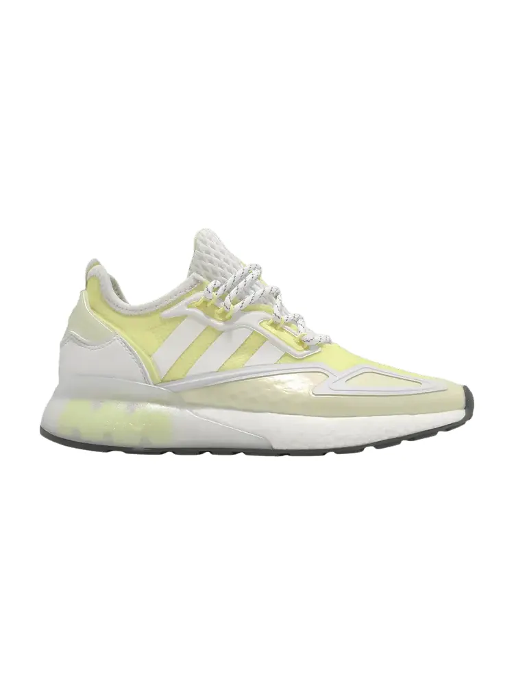 Кроссовки adidas Wmns ZX 2K Boost 'White Yellow Tint' — изображение 1 из 1, белый/белый/желтый