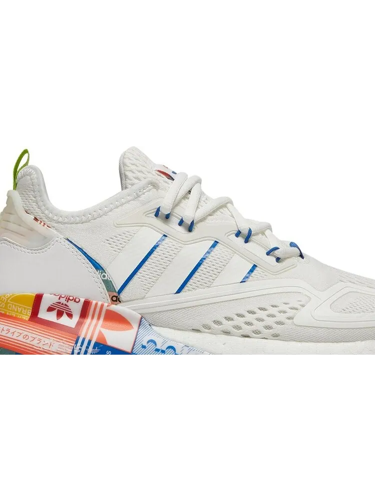 Кроссовки Adidas ZX 2K Boost — изображение 2 из 8, белый
