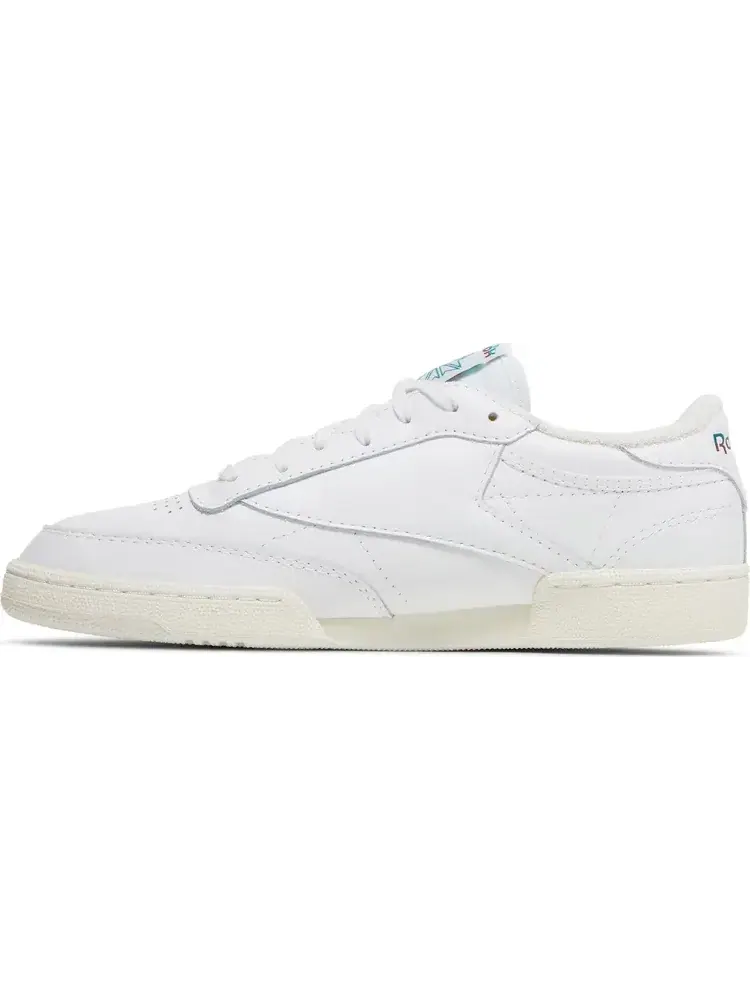 Кроссовки club c 85 vintage 'split logo - teal burgundy' Reebok — изображение 3 из 8, белый