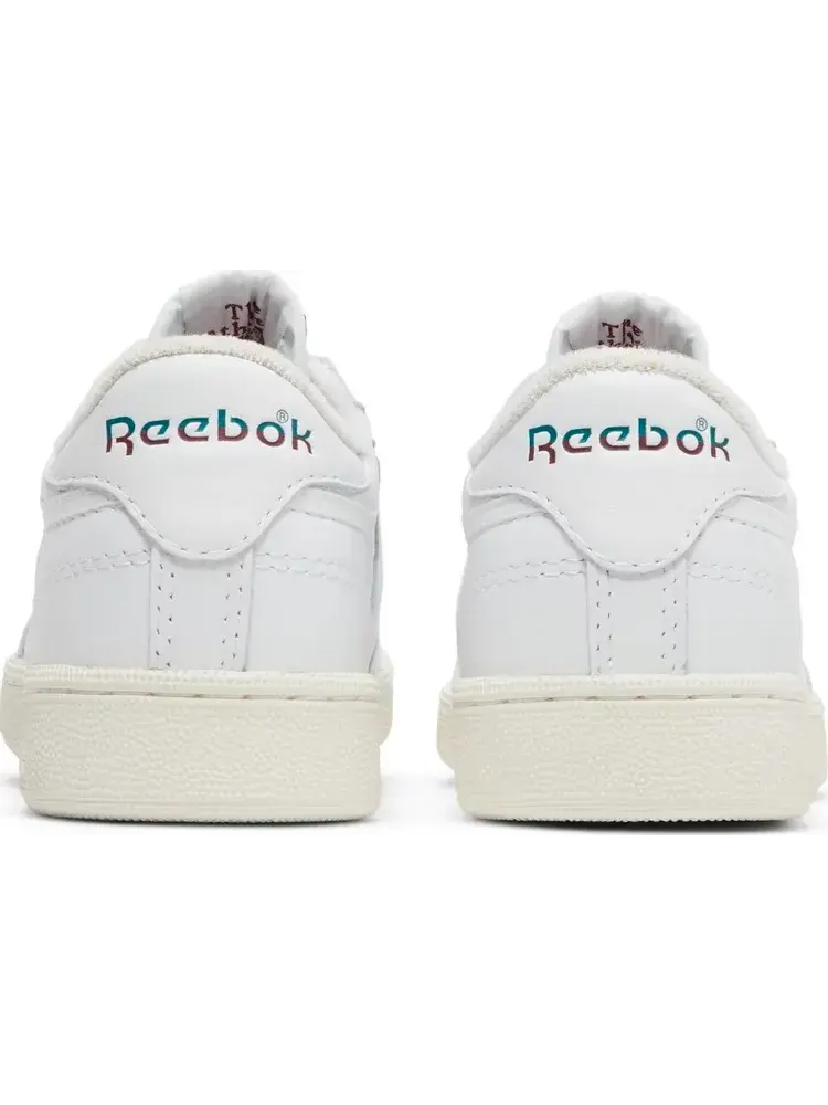 Кроссовки club c 85 vintage 'split logo - teal burgundy' Reebok — изображение 6 из 8, белый