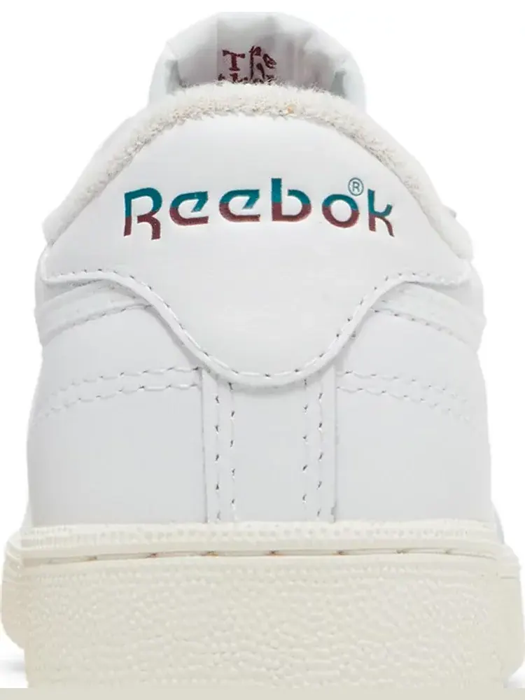 Кроссовки club c 85 vintage 'split logo - teal burgundy' Reebok — изображение 7 из 8, белый