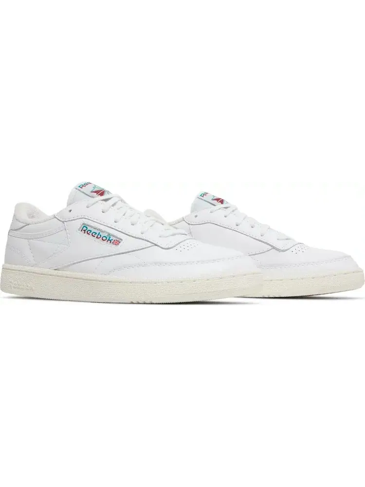 Кроссовки club c 85 vintage 'split logo - teal burgundy' Reebok — изображение 8 из 8, белый