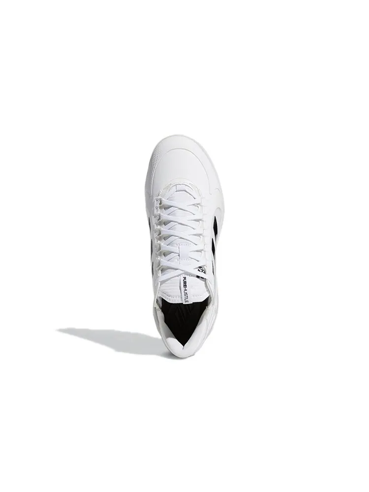 Кроссовки женские Adidas PureHustle 2 Elite — изображение 5 из 6, белый/черный/оранжевый
