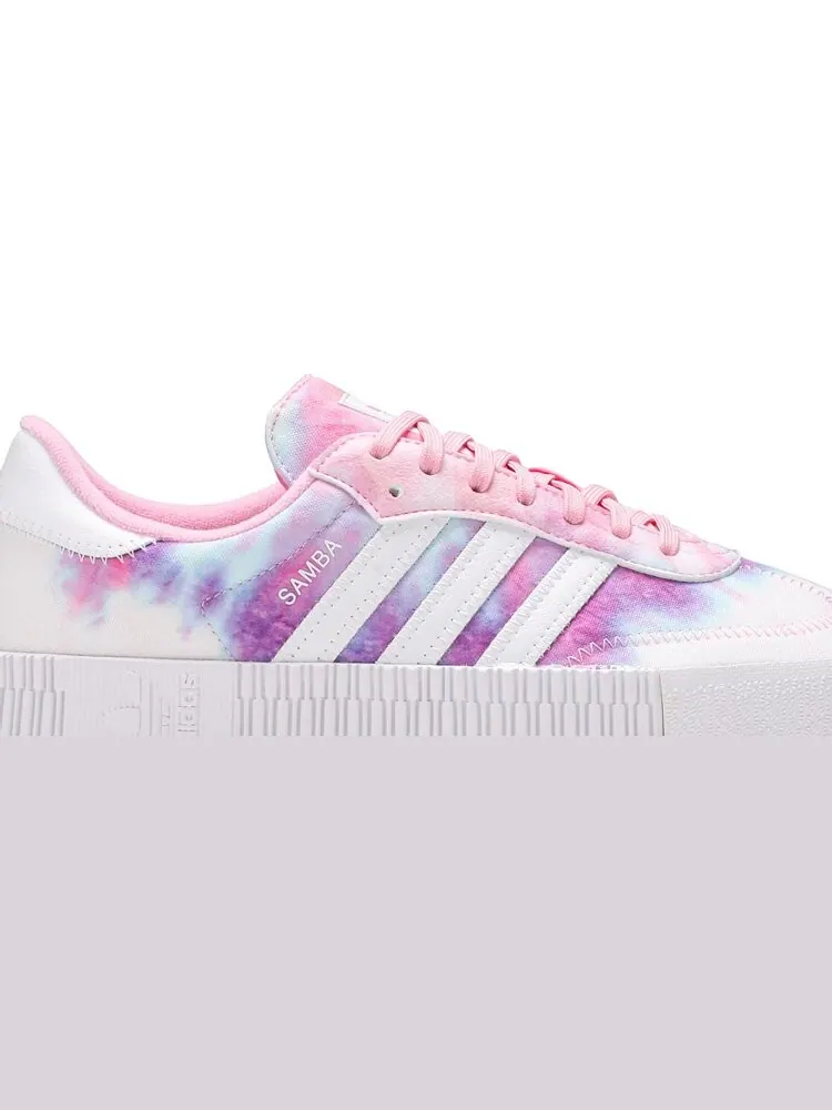 Кроссовки Adidas Wmns Sambarose 'Tie Dye - True Pink' — изображение 2 из 8, розовый