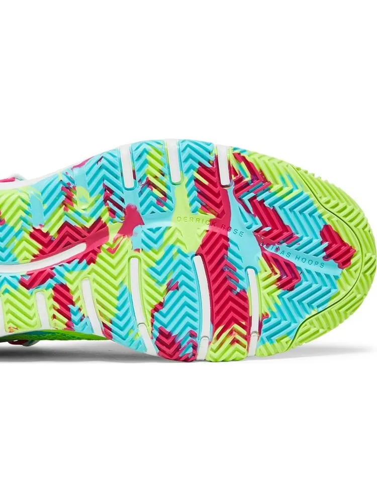 Кроссовки Adidas D Rose Son of Chi 'Godspeed - Signal Green Pink' — изображение 5 из 8, мульти