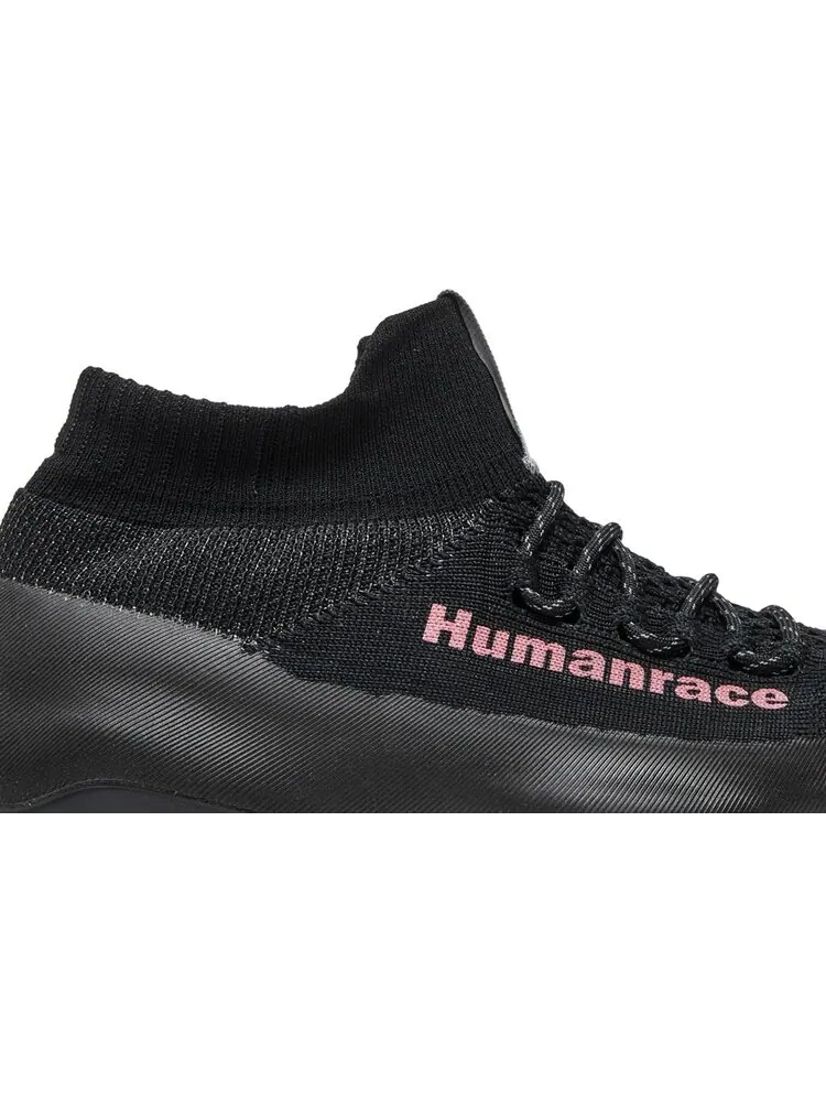 Кроссовки Adidas Pharrell x Human Race Sichona 'Black Shock Pink' — изображение 2 из 8, черный