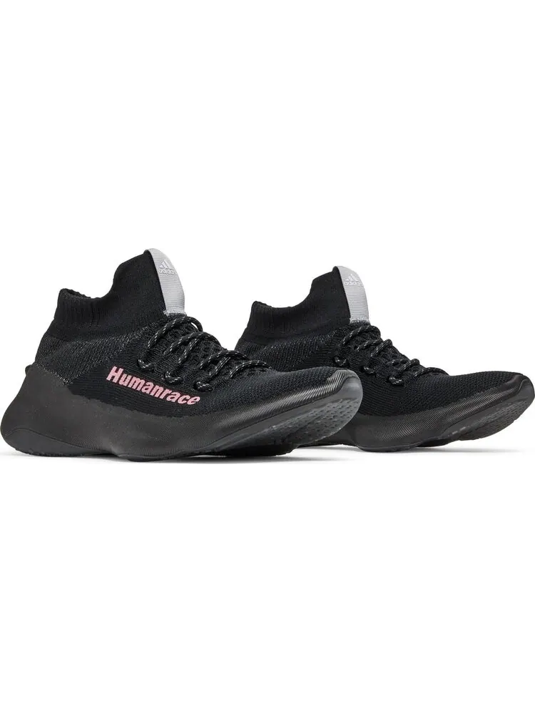 Кроссовки Adidas Pharrell x Human Race Sichona 'Black Shock Pink' — изображение 8 из 8, черный
