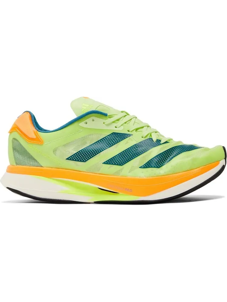 Кроссовки Adidas Adizero Adios Pro 2 'Pulse Lime Flash Orange' — изображение 1 из 8, зеленый