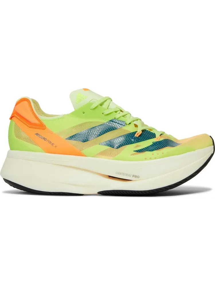 Кроссовки Adidas Adizero Prime X 'Pulse Lime Flash Orange' — изображение 1 из 8, зеленый