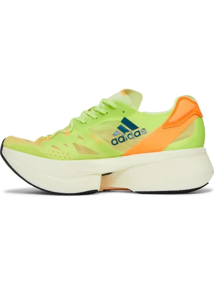 Кроссовки Adidas Adizero Prime X 'Pulse Lime Flash Orange' — изображение 3 из 8, зеленый