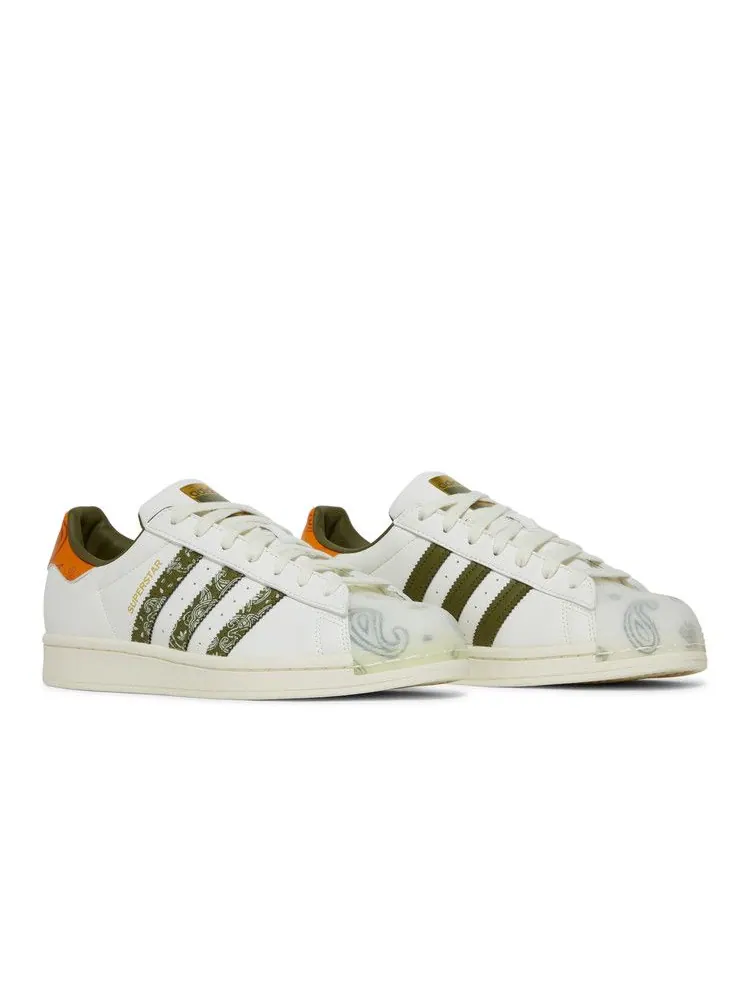 Кроссовки adidas Superstar 'Bandana - Off White Focus Orange' — изображение 9 из 9