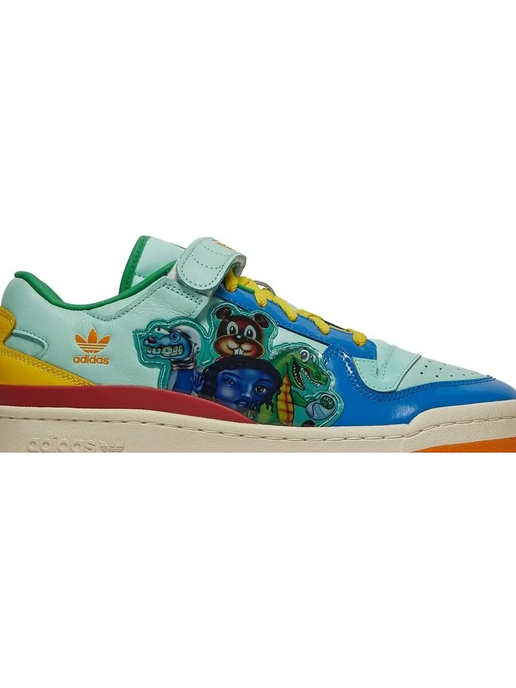 Кроссовки Adidas Kerwin Frost x Forum Low 'Benchmates' — изображение 2 из 8, зеленый
