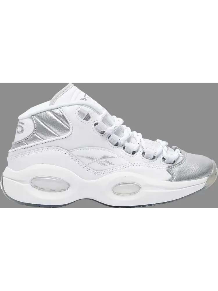 Кроссовки question mid big kid '25th anniversary' Reebok — изображение 1 из 1, белый