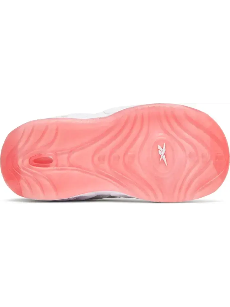 Кроссовки question mid toddler 'pink toe' Reebok — изображение 4 из 8, белый