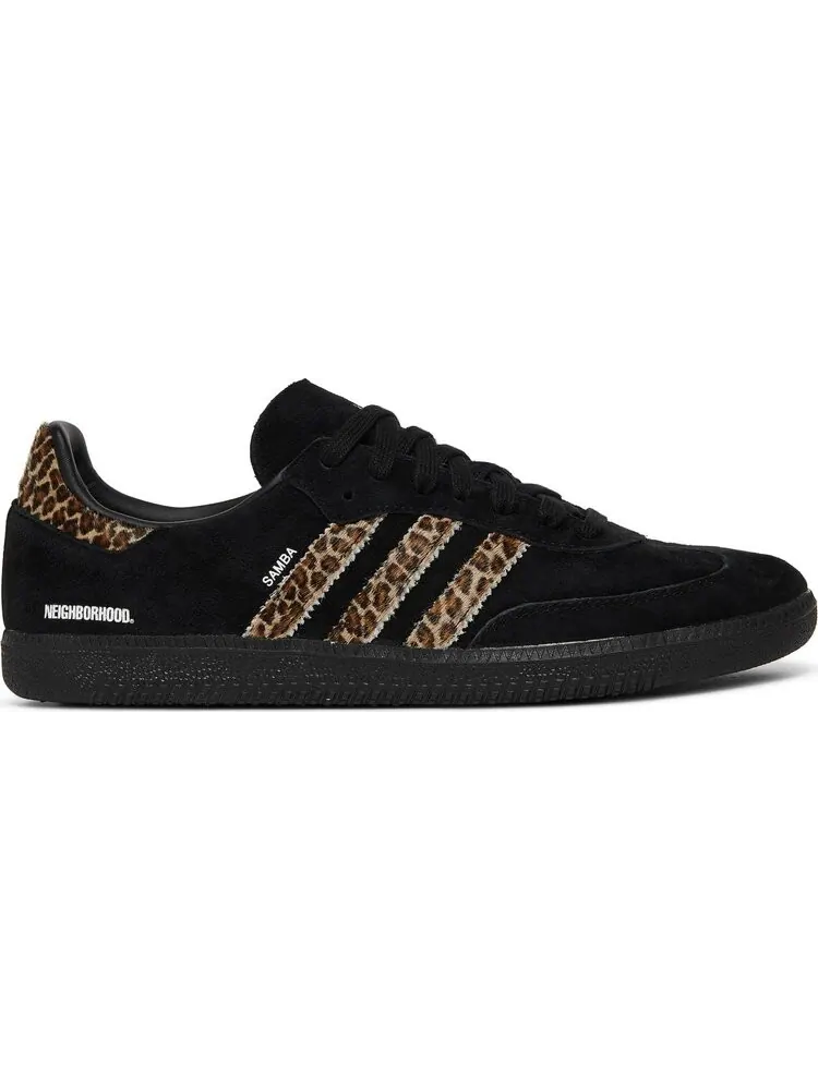Кроссовки Adidas END. x Neighborhood x Samba 'Black Leopard' — изображение 1 из 8, черный