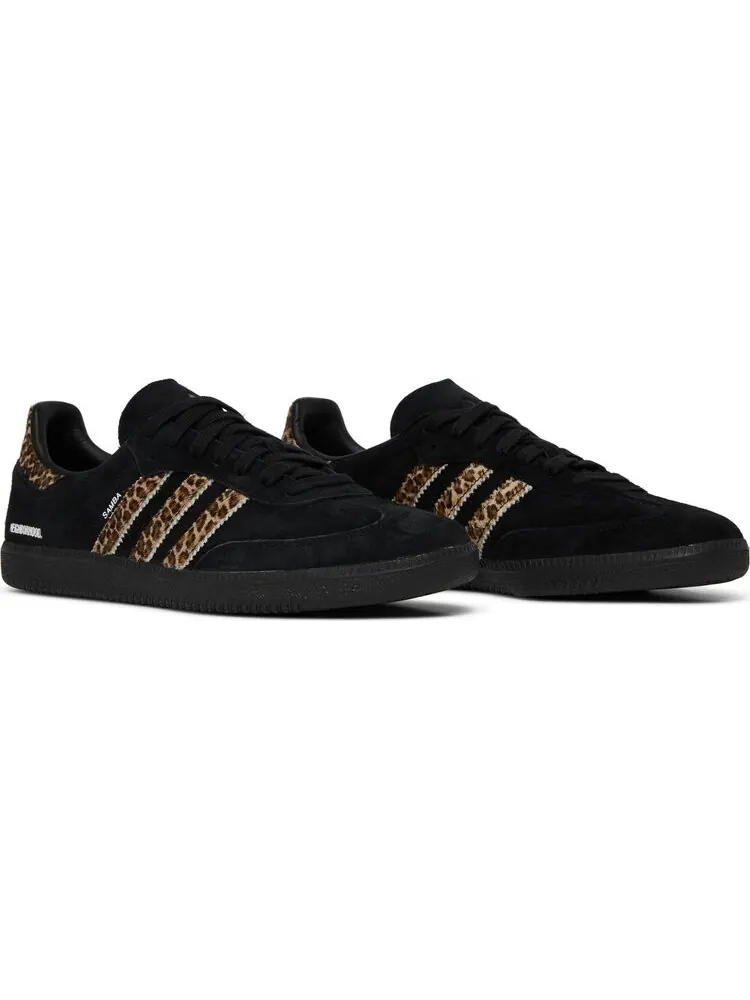 Кроссовки Adidas END. x Neighborhood x Samba 'Black Leopard' — изображение 8 из 8, черный
