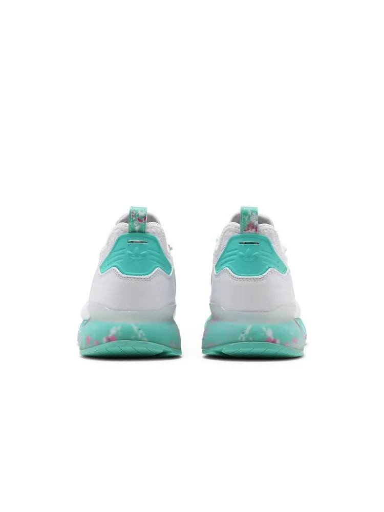 Кроссовки adidas ZX 2K Boost 'White Active Mint' — изображение 7 из 9, белый//розовый