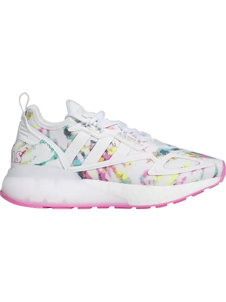 Кроссовки Adidas ZX 2K Boost Big Kid 'Watercolor' — изображение 1 из 1, мульти