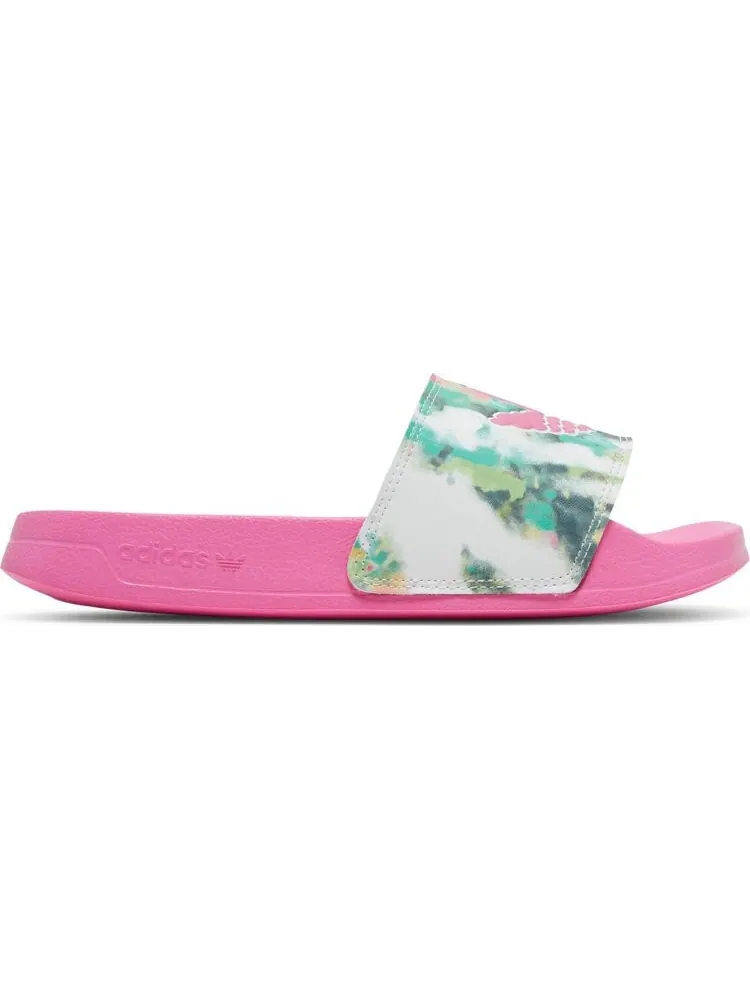 Сандалии Adidas Adilette Lite Slide J 'Watercolor' — изображение 1 из 8, розовый