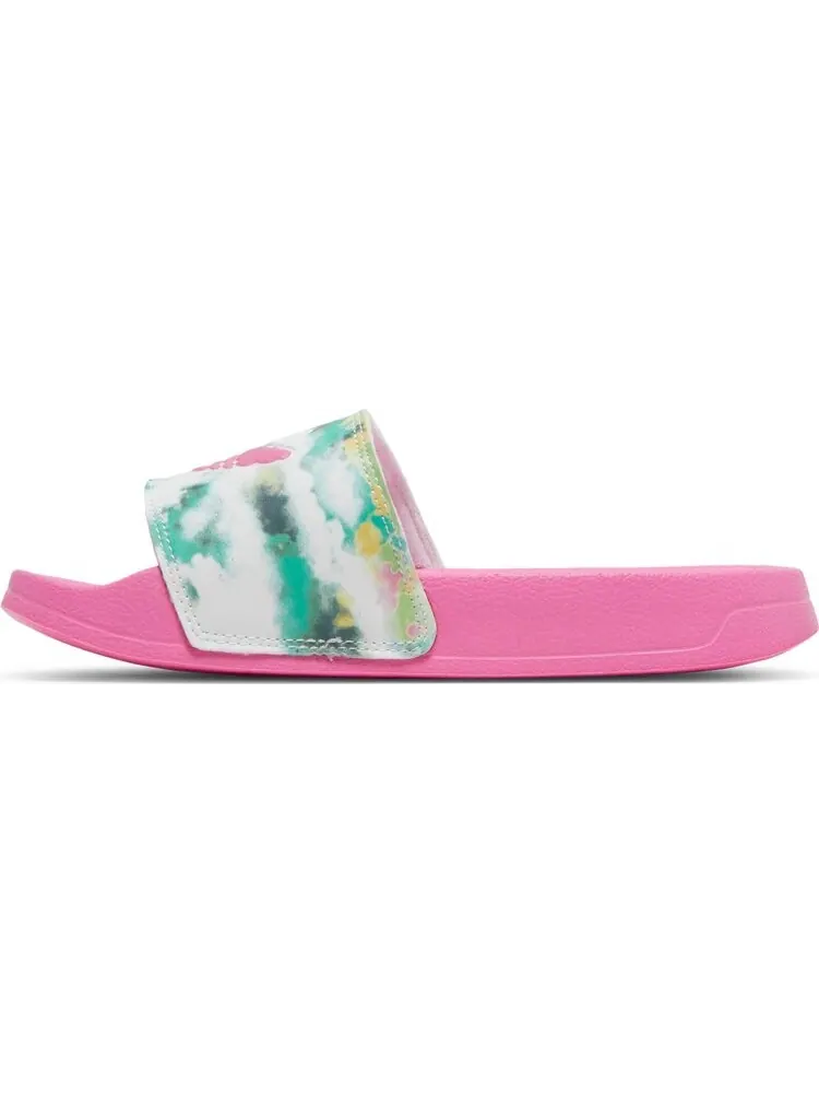 Сандалии Adidas Adilette Lite Slide J 'Watercolor' — изображение 3 из 8, розовый