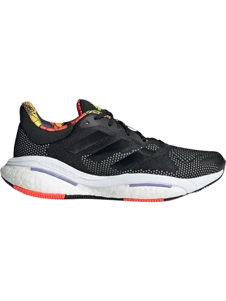 Кроссовки Adidas Wmns SolarGlide 5 'Black Floral' — изображение 1 из 1, черный