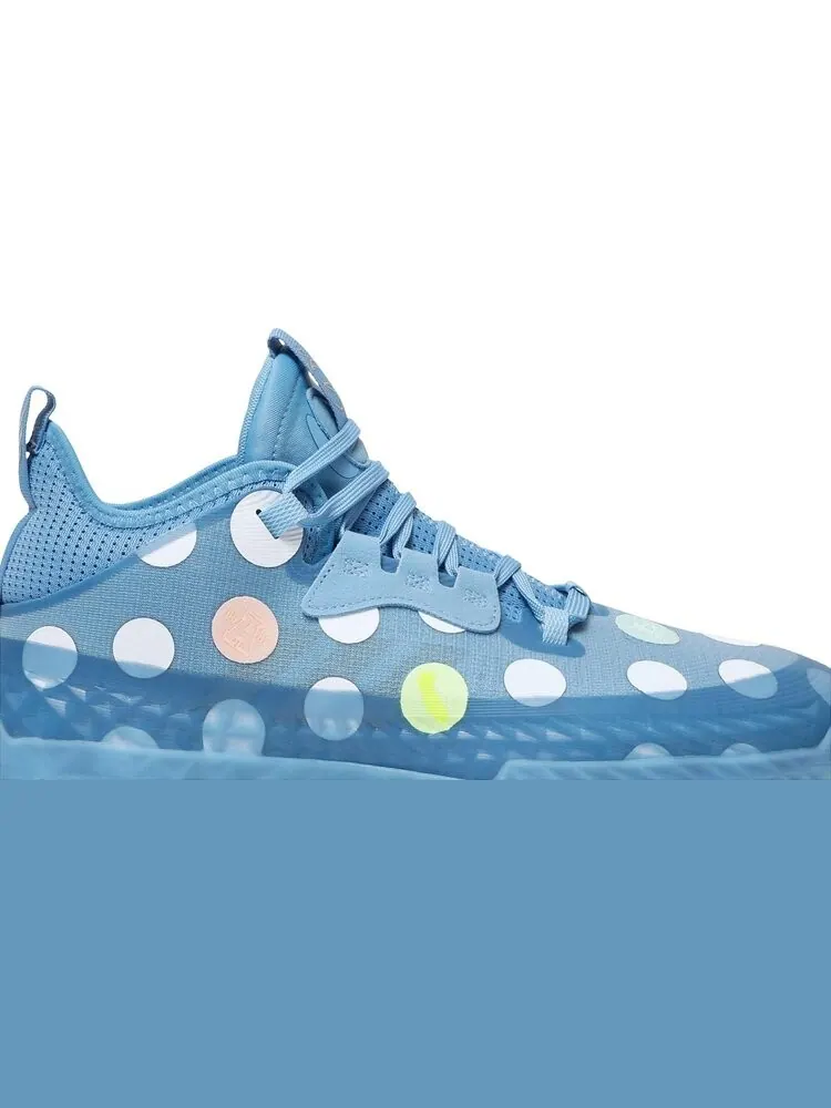 Кроссовки Adidas Harden Vol. 5 Futurenatural 'Polka Dot - Team Light Blue' — изображение 2 из 8, синий