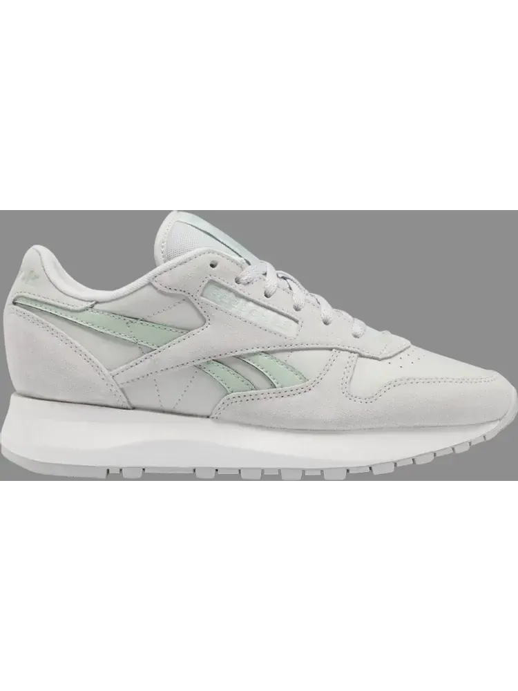 Кроссовки wmns classic leather sp 'pure grey light sage' Reebok — изображение 1 из 1, серый