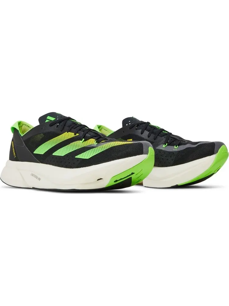 Кроссовки Adidas Adizero Adios Pro 3 'Core Black Solar Green' — изображение 8 из 8, черный