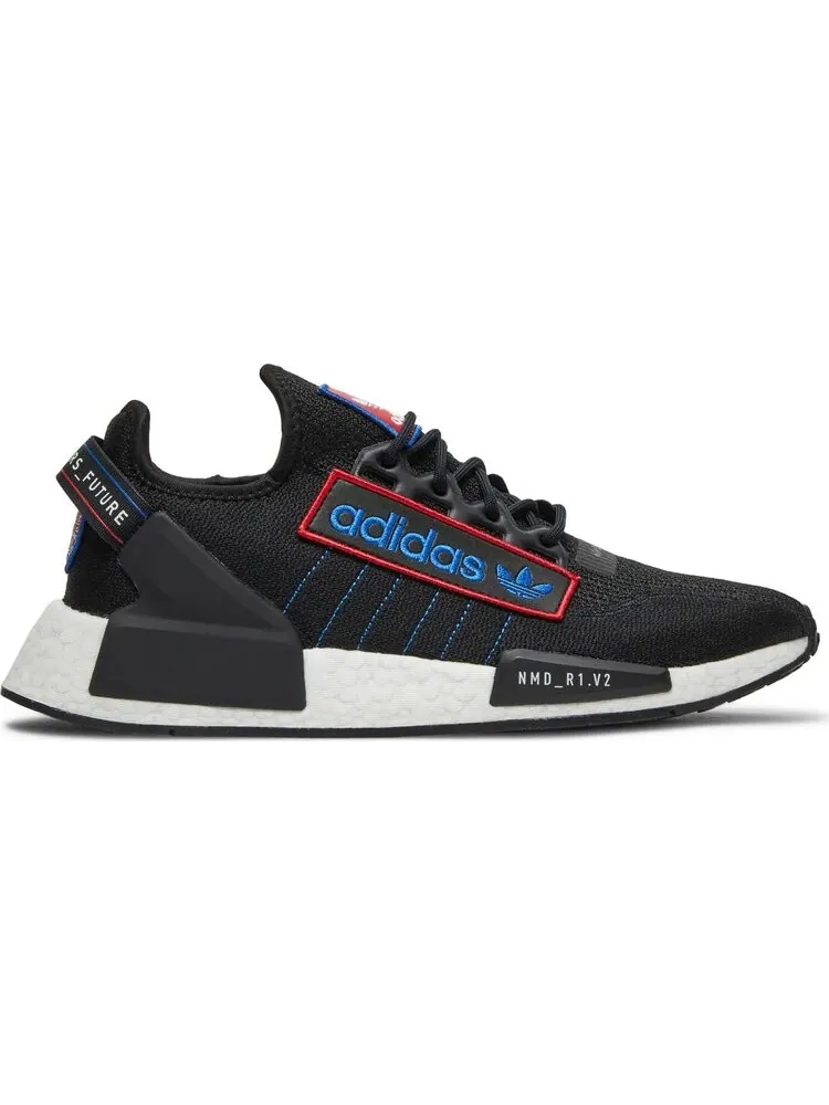 Кроссовки Adidas NMD_R1 V2 'Logo Patch - Black' — изображение 1 из 8, черный