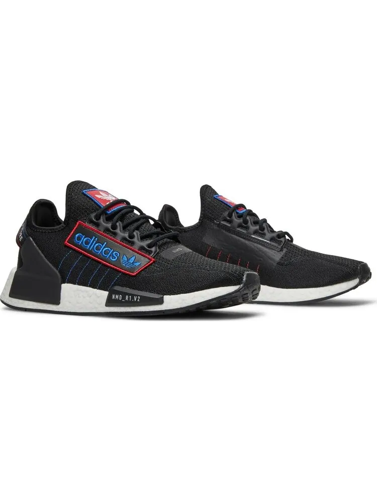 Кроссовки Adidas NMD_R1 V2 'Logo Patch - Black' — изображение 8 из 8, черный