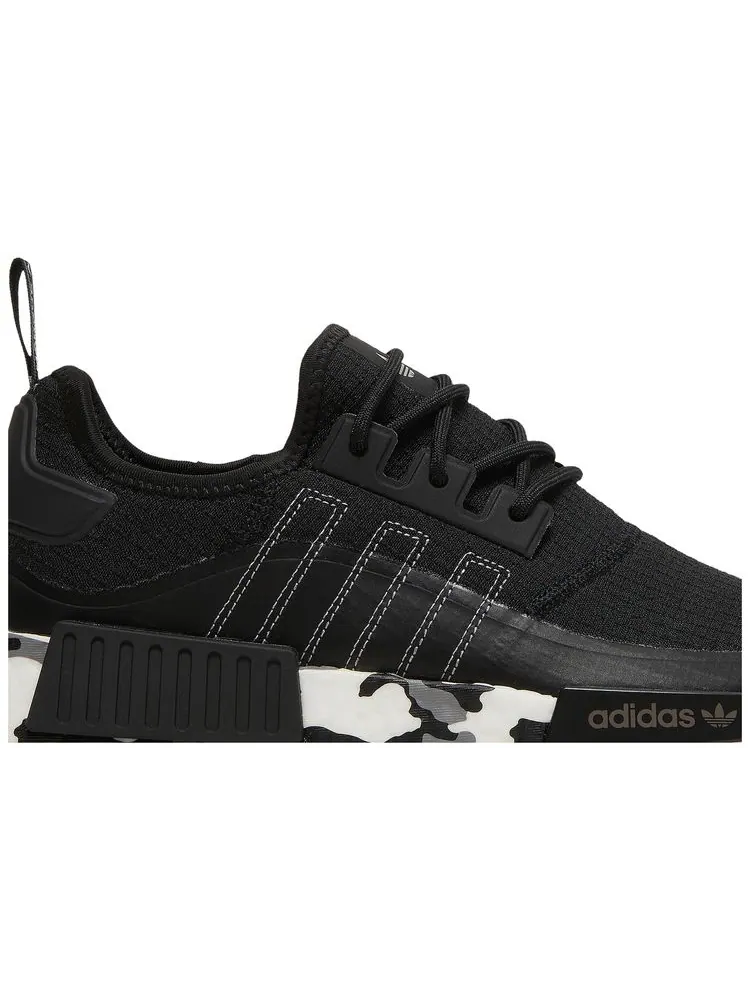 Кроссовки adidas NMD_R1 TR 'Black White Camo' — изображение 2 из 8, черный
