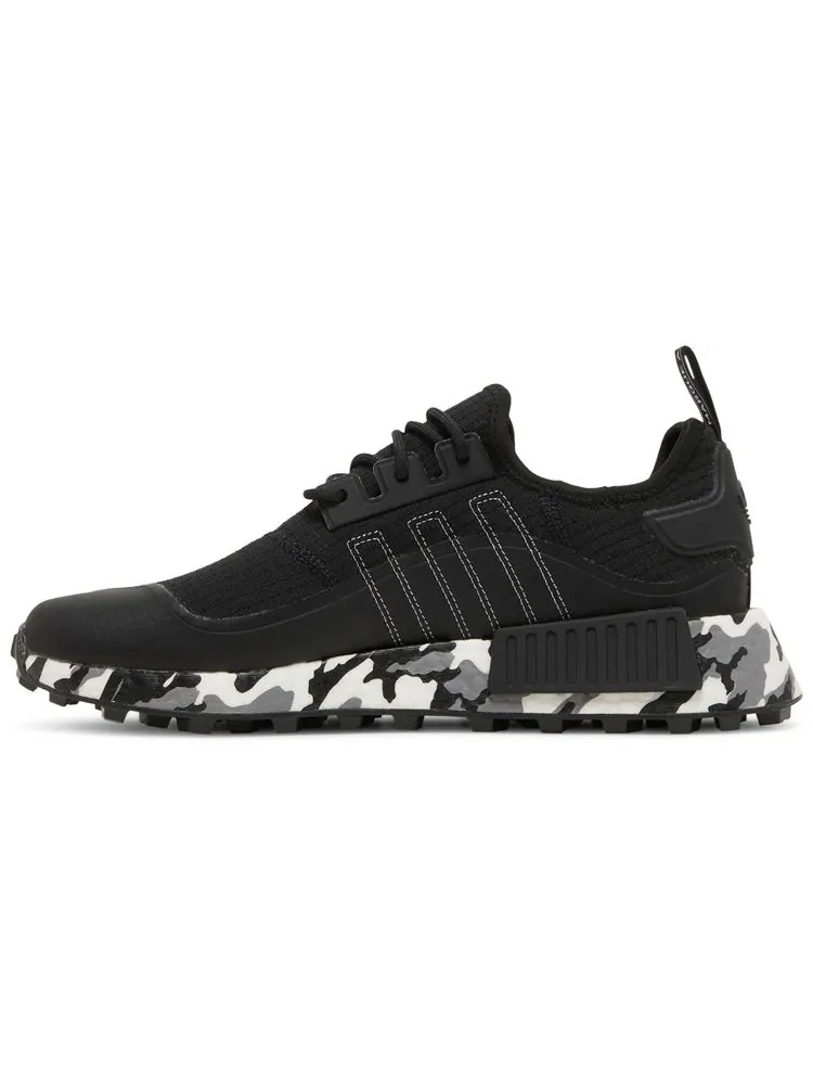 Кроссовки adidas NMD_R1 TR 'Black White Camo' — изображение 3 из 8, черный